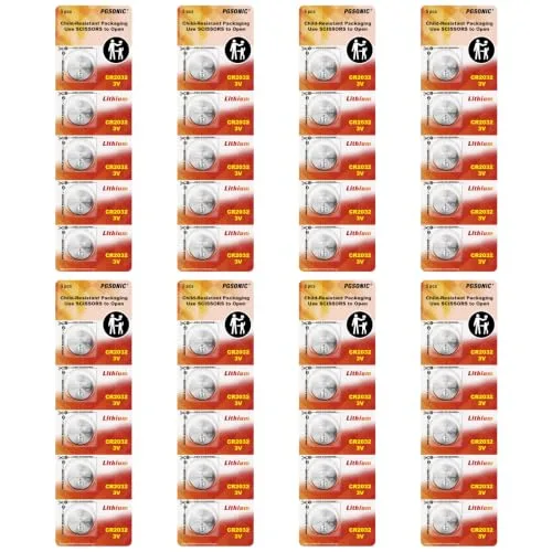 PGSONIC CR2032 Lithium Coin Battery