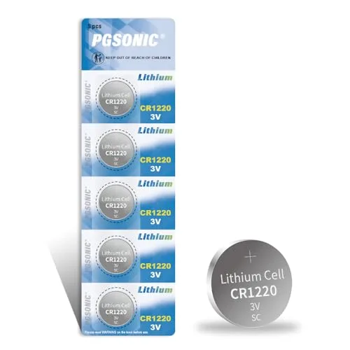 PGSONIC CR1220 Lithium Battery