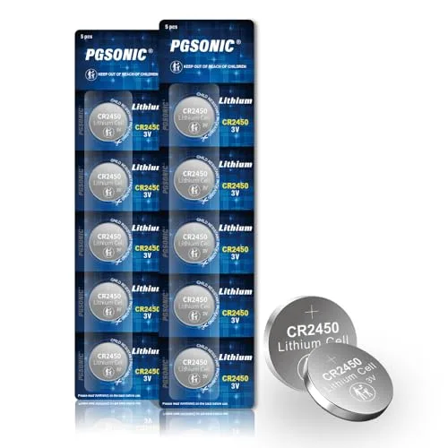 PGSONIC CR2450 Lithium Coin Battery